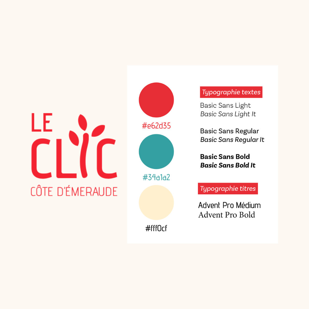 Le CLIC Côte d’Émeraude (charte graphique)